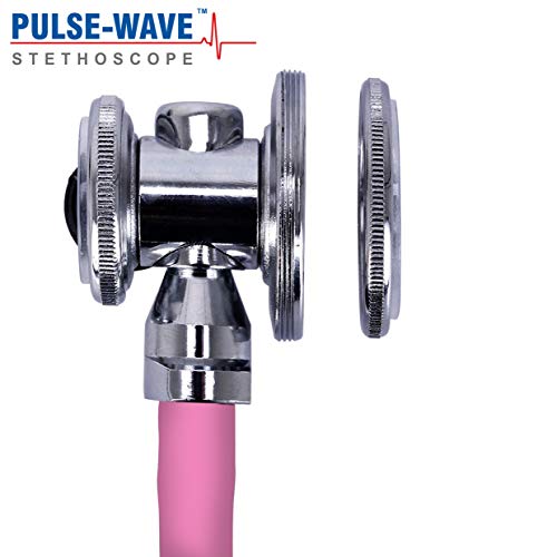Image of Pulse-Wave Rappaport Dual Tube Stethoscope - Dual Head (Pink)