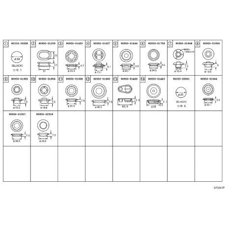 TOYOTA (g^) i obNhApl z[ vO v{bNX/TNV[h i90950-01958