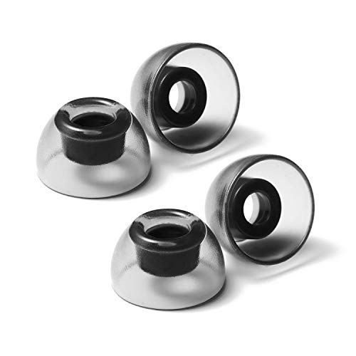 AZLA SednaEarfit Crystal for TWS (Size MS) 2Pairs - Replacement Earbud Tips - Eartips for Noise Cancelling Headphones - for Galaxy Buds 2/Airpods Pro/Beats Power Beats/Skullcandy