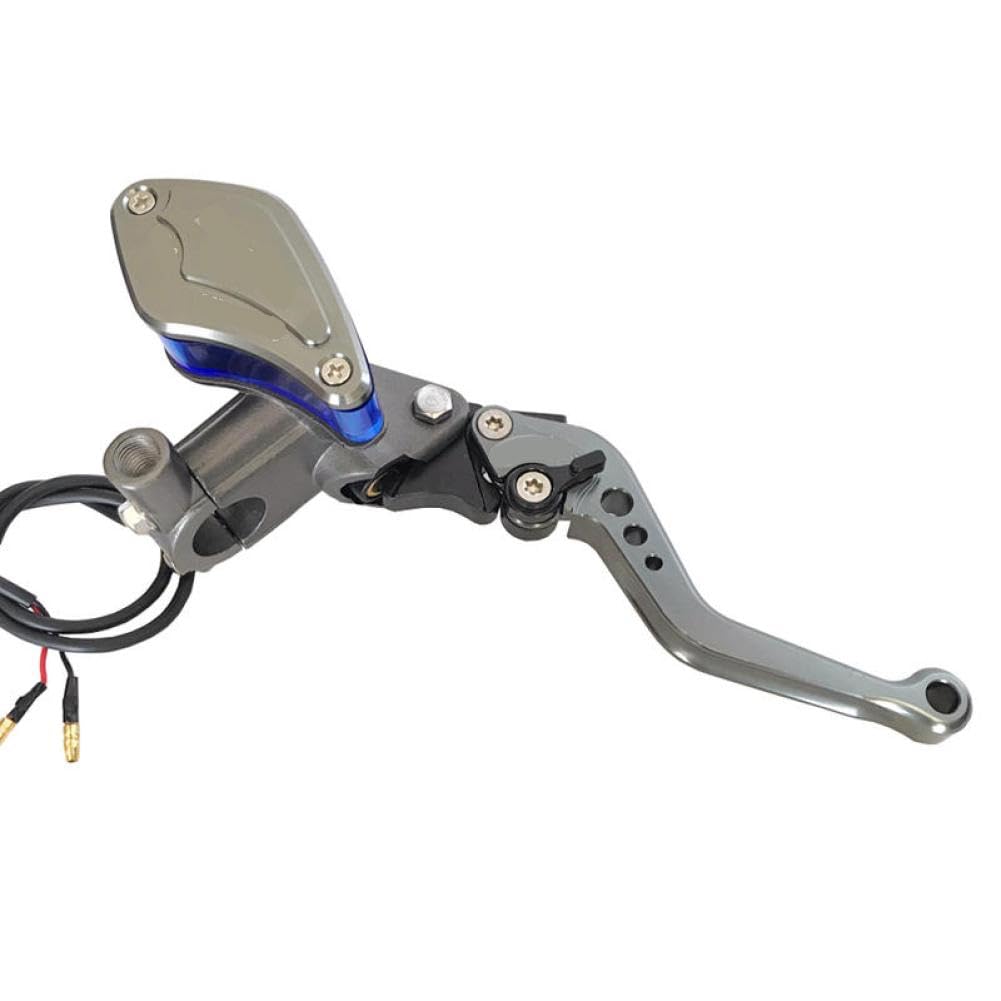 sgsDBSypp 22mm CNC Hydraulic Brake Clutch Master Cylinder Lever Compatible with Mxs125 Scooter Motorcycle(Titanium Right)