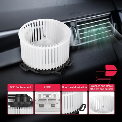 Image of BDFHYK AC Heater Blower Motor Fan 700284 Compatible with Mazda 3 2010-2013 2.0L 2.3L 2.5L,HVAC Blower Motor Assembly Replacement for BBM461B10 BBM4-61-B10