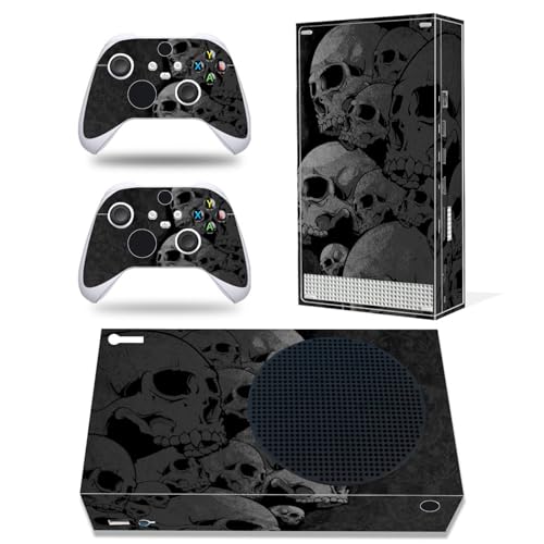 Calcomanía para consola Xbox Series S y mandos adhesivos de calavera