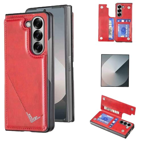 �yAnrek�z�݊��� SAMSUNG Galaxy Z Fold 6 SCG28 SC-55E �p �V�^ �w�� �J�[�h�P�[�X�i���b�h�j�T���X��z�t�H�[���h6 �M�����N�V�[z�t�H�[���h6 �X�}�z�P�[�X �J�[�h���[ ���u���@�\ �g�уJ�o�[ �T���X��zfold6