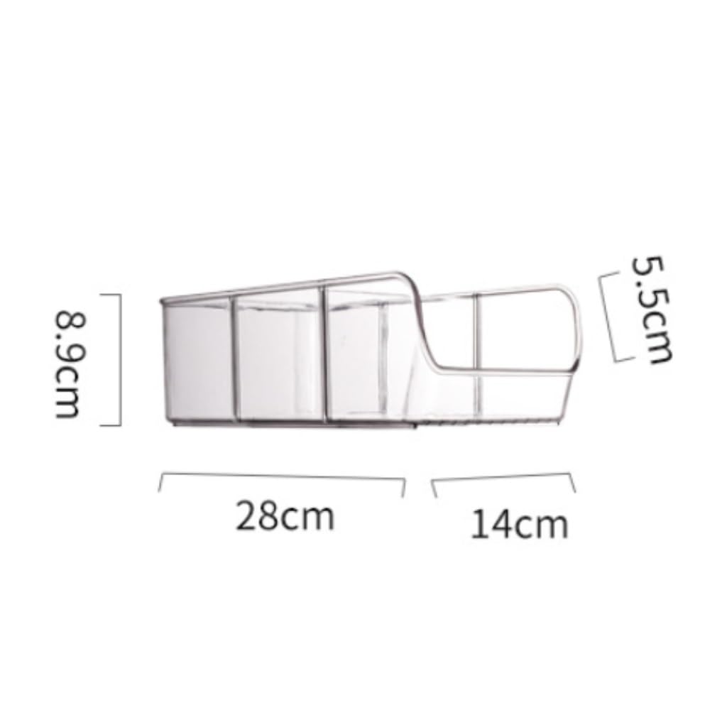contenedor de comida Caja de mantenimiento fresco for refrigerador sin cubierta, caja de almacenamiento con compartimentos for mantenimiento fresco de frutas y verduras congeladas almacenaje nevera (