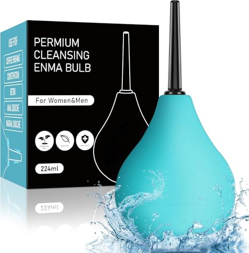 PropoDusche Kit de enema de ducha anal, 224 ml, para hombres y mujeres, enemas en casa para estreñimiento, ducha vaginal ideal para el cuidado diario y viajes