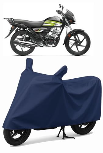 Image of Shield Heavy Duty Bike Cover for Honda cd 110 | All-Season, Tear-Proof Fabric | with Side Mirror Pocket & Buckle Belt | Honda cd 110 Bike Cover