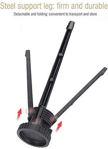 image for Jiayouy Black Portable Trumpet Stand Holder Metal Tripod Holder Stand 