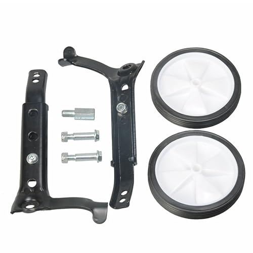 ALCXAZS Rueda estabilizadora de equilibrio de bicicleta acero seguridad mejorada, superficie antideslizante para un entrenamiento bicicleta duradero y seguro, ligero, Negro
