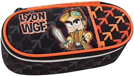 Astuccio Lyon Gamer Per Scuola - 3 Scomparti, Con Set Cancelleria Completo, Blu - Foto 7