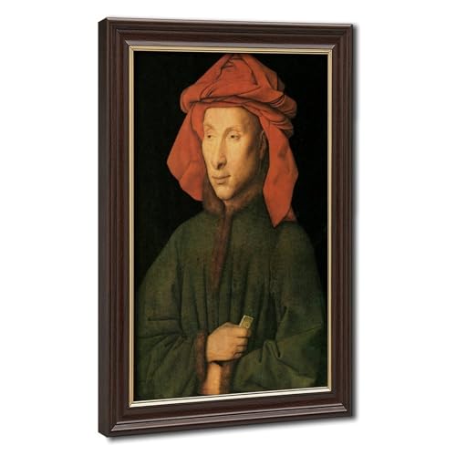 Portrait de Giovanni Arnolfini Jan Van Eyck impression sur toile haut de gamme avec cadre