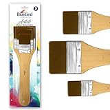 Bluebird Premium Gesso Brush Set of 3 - Professional Quality Brushes for Artists and...