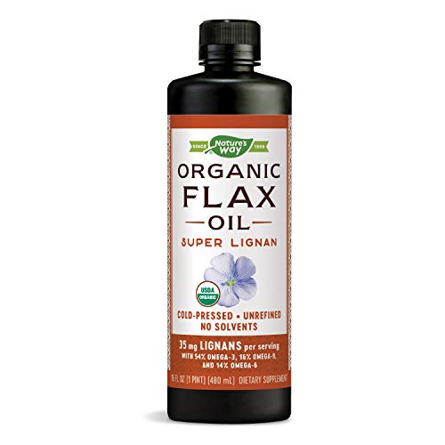 Nature's Way Organic Flax Oil Super Lignan, An Everyday Diet Omega-3 Essential Fatty Acid, 16 Oz #TOP23
