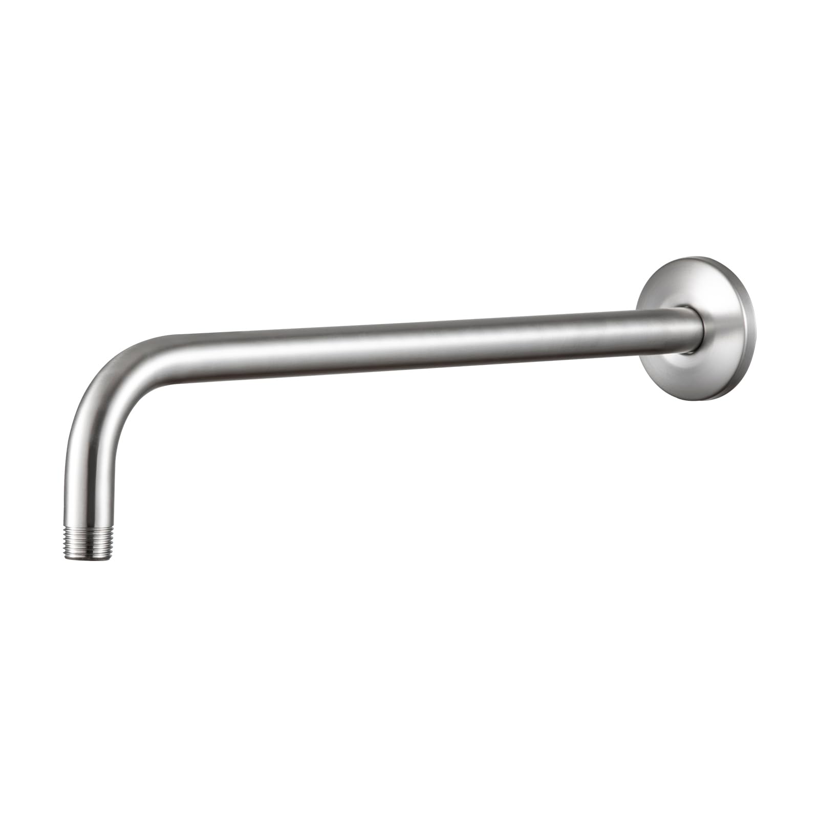OFFO Shower Arm with Flange, 10 in Wall Mount Replacement Angle Shower Head Arm Wall-Mounted for Fixed Shower Head & Handheld Showerhead, Matte Black — view 21