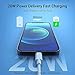 iPhone Fast Charge Cable 2 Cable USB C to Lightning Charge iPhone Fast MFi Apple Certified 2M for iPhone 12 Mini 11 Pro X XR XS Max 8, iPad Pro 2018/Air 2019/Mini, C-Lightning Cable White
