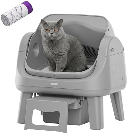 PetPivot Open Top Self Cleaning Cat Litter Box, Automatic Litter ...