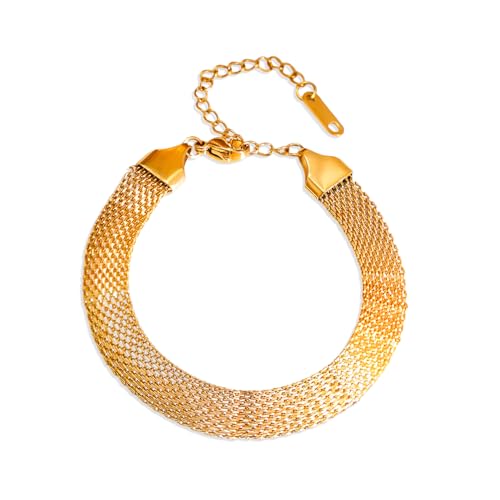 Image of Rubans Demi Fine Stainless Steel Bracelet Waterproof Gift for Women & Girls
