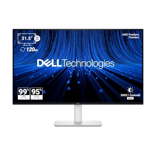 Dell S3225QS 31.5 inch 4K UHD Monitor|VA 120 Hz|99% SRGB, 95% DCI