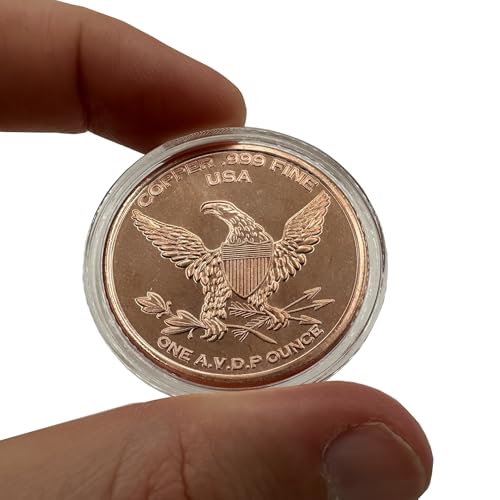 Image of Giganotosaurus Dinosaur 1 oz Pure .999 Copper Round Collecticble 39mm Challenge Coin in Capsule - COA by Heavenly Metals