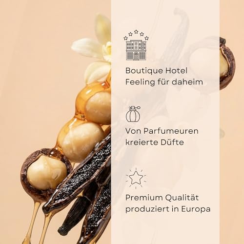 BOHORIA® Raumspray Vanilla Vibes 500 ml – karamellisierte Vanille, Meersalz & Tonkabohne – warm-cremiger Gourmand-Raumduft (500 ml, Vanilla Vibes)