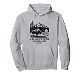 yellowstone national park bisonte souvenir uomini donne bambini felpa con cappuccio