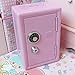 Ruitutedianzi 2X Kids Money, Money Box Gift Safe Case Password with Key Metal Money Box Storage Bedroom Locker Home Ornament