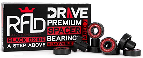 RADPrecision Skateboard Longboard Bearings - Drive Built In Spacer