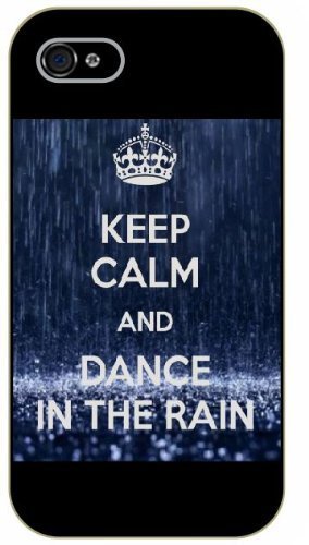 iphone 5c Keep calm and dance in the rain - black plastic case / Keep calm, funny, quotes