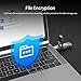 Netac 128GB Portable External USB Solid State Drive Type-c and USB 3.2 Dual Interface, up to 400MB/s Security Protection for Data Storage, Expansion of Storage for Photos/Videos/Music/Files, US5