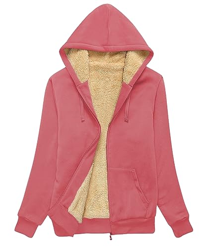 Image of SWISSWELL Hoodies for Women Winter Fleece Sweatshirt - Full Zip Up Thick Sherpa Lined Hooded Jacket