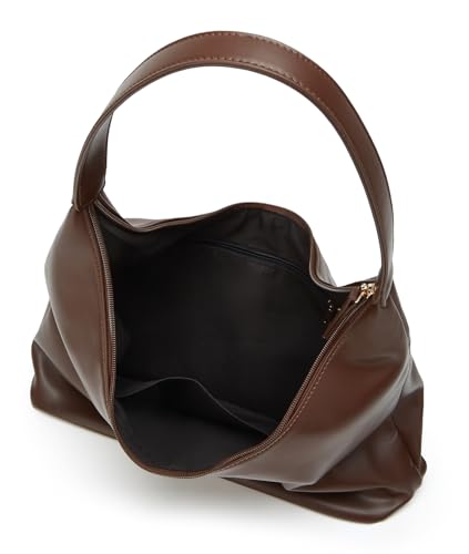Image of Trendy Suede Crescent Shoulder Bag Women Tote Bag Satchels Crossbody Purse Top-handle Travel College Work Tote Handbag