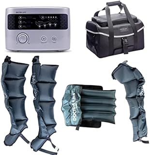 DOCTOR LIFE Recovery Compression System Full Package : Compression Pump, Recovery Boots, Arm Sleeve, Waist Sleeve, Carry Bag. (Boots Size : L)