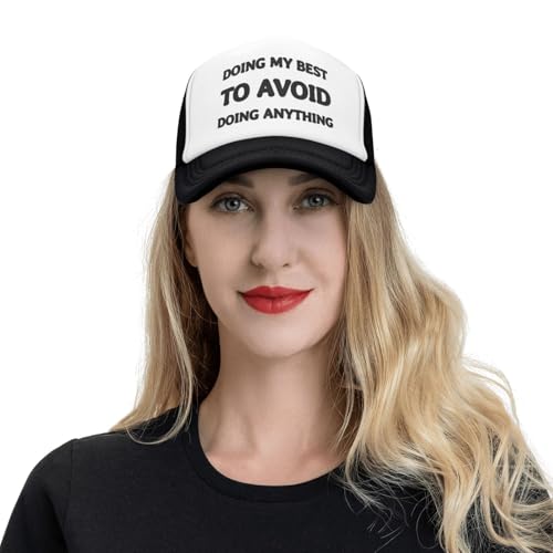 Image of Funny Trucker Hats - Weird Gag Gift for Adults, Inappropriate Joke Baseball Cap, Adjustable Mesh Hat for Men Women