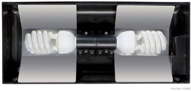 Exo Terra Compact Incandescent Fixture for PT2605/PT2607 - 45 cm,Black