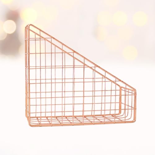 Cesta de archivos dorada elegante y funcional de acabado premium 8