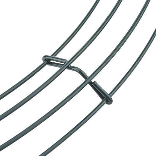 image for Sumind 3 Packs Dark Green 12 Inches Sumind Wire Wreath Rings Wire Wrea