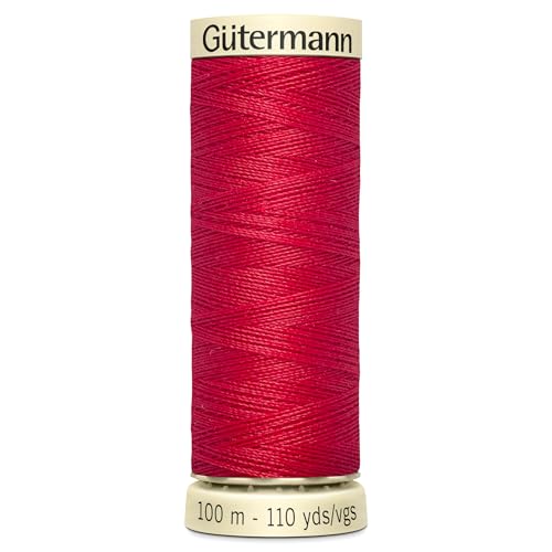 2X 100m Gutermann Sew-All Polyester Thread for Hand or Machine Sewing, Crimson Red 0156 – Bundled by GetInStyle Shop - Image 2