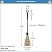 Minuteman International Rope Handle Single Brush Fireplace Tool, Standard, Black