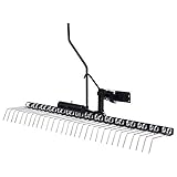 Tidyard Vertikutierer für Aufsitzmäher Rasenkamm Entmooser Rasenstriegel Rasentraktor Entmooser Verzinkter Stahl 120cm