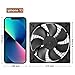 2-Pack IP67 Waterproof Silent 12V DC Cooling Fan - 120mmx25mm 4.72inch High-Speed 3000RPM Dual Ball Bearing 2 Wire 3Pin Exhaust Fan for RV Fridge