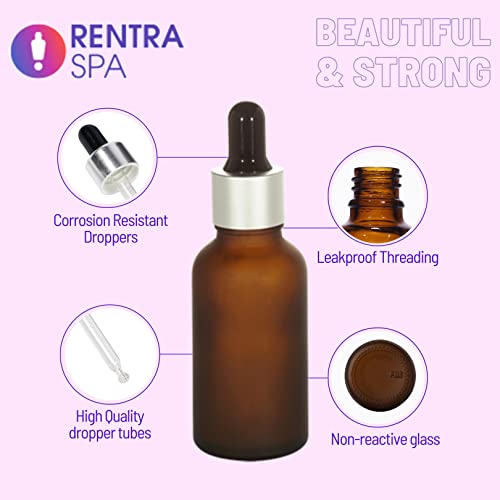 Image of 100ml Amber Round Frosted Glass Bottle + Glass Dropper + Gold Ring + White Silicon Teat
