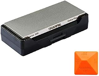 SHARPAL 156N Diamond Whetstone Knife Sharpener with Storage Base | 2 Side Grit
