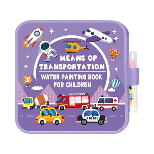 Libro para colorear con acuarelas - Juguetes educativos reutilizables | Actividades con acuarelas para colorear libros y pintar, para niñas, hogar, escuela, viajes, arte, manualidades, cumpleaños