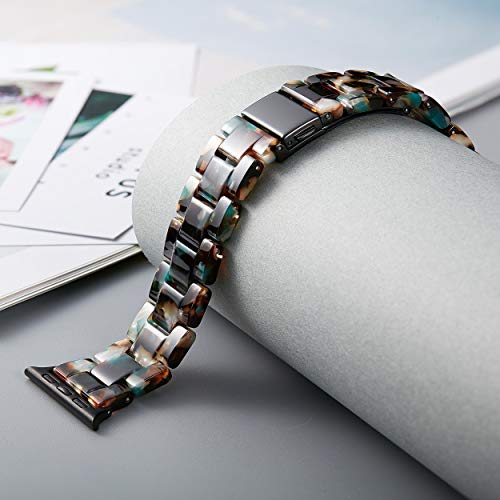 Image of BINLUN Compatible with Apple Watch Bands 38mm 40mm 41mm 42mm 44mm 45mm 46mm 49mm for Women Men Lightweight Resin Watch Straps Compatible with iWatch Series 11 /10 /9 /8 /7 /6 /5 /4 /3 /2 /1 /Ultra3 2 1 /SE3 2 1