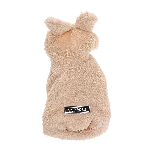 Ropa para mascotas suéteres gruesos para perros pequeños HMJGDHX con capucha de oso