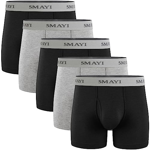 5Mayi Boxer Briefs Mens Underwear Men Cotton Underwear Boxer briefs for Men Pack S M L XL XXL - Main Image