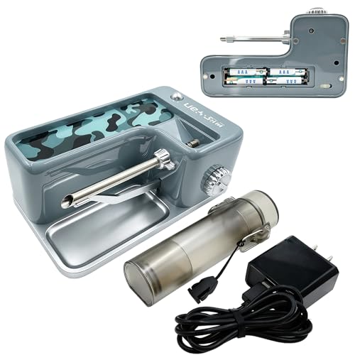 WHSYan Cigarette Rolling Machine Automatic Electric Rolling Machine for King Size (109mm) 1 (84mm) Adjustable Firmness & Density Dual Power (AAA/Type-C) All-in-One KitGift-Ready Design