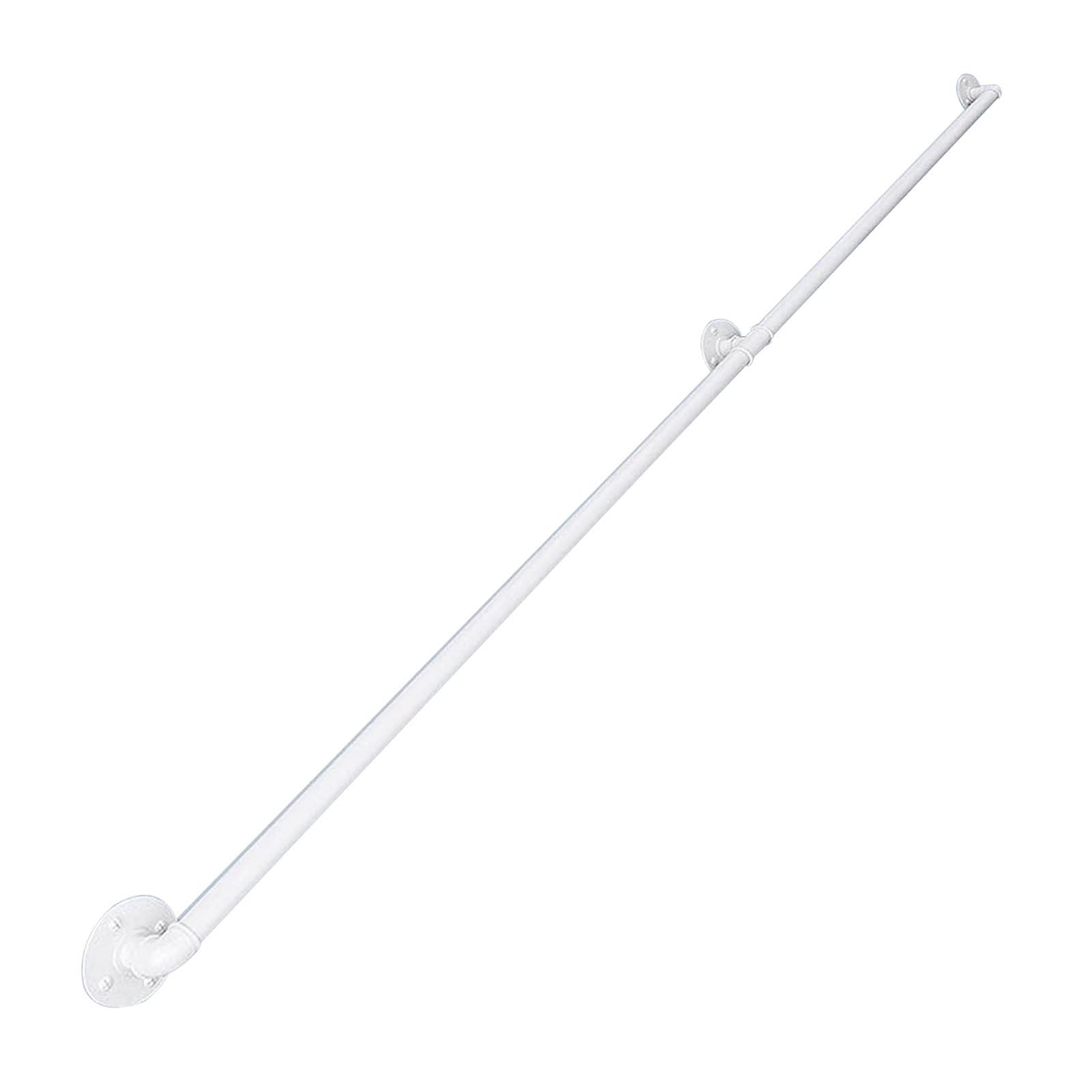 Bianco Scale Ringhiera Corrimano 1m 2m 3m 4m 5m 6m, Asta di Supporto Ringhiera Scale per Disabili Anziani Interni Esterni Maniglione/Maniglie - Supporto 200kg (Size : 200cm)