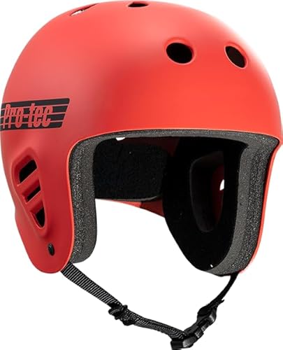 PROTEC FULLCUT CLASSIC MATTE BRIGHT RED-M HELMET