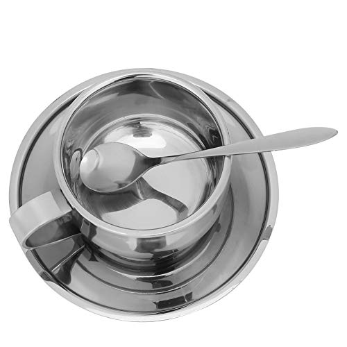 Koffiekopjes, Koffiekopjes Servies Koffiekopje Met Schotel Koffieset Roestvrijstalen Koffiekopjes Met Lepel Koffiekopjesset, voor Bar Eetkamer Kantoor Café - Image 8