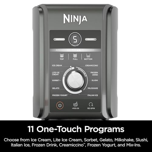Image of (Refurbished) Ninja NC501 CREAMi Deluxe 11-in-1 Ice Cream & Frozen Treat Maker with 2 XL Family Size Pint Containers, Dark Silver
